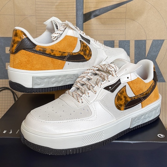 Nike Air Force 1 FONTANKA WMNS Phantom/Light Curry - Picture 9 of 16